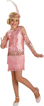 20's Retro Pink Fashion Flapper Costume Child Small 4-6 by HalloweenStore.com