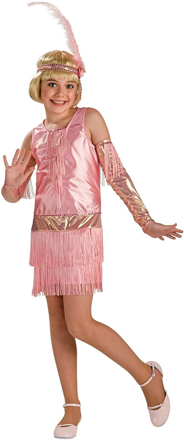 20's Retro Pink Fashion Flapper Costume Child Small 4-6 by HalloweenStore.com