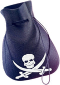 Black Pirate Costume Accessory Coin Pouch by HalloweenStore.com