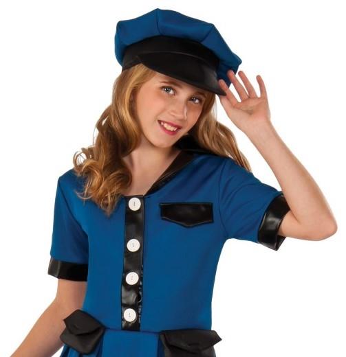 Police Officer Lady Cop Girls Halloween Dress Up Costume Child Large by HalloweenStore.com