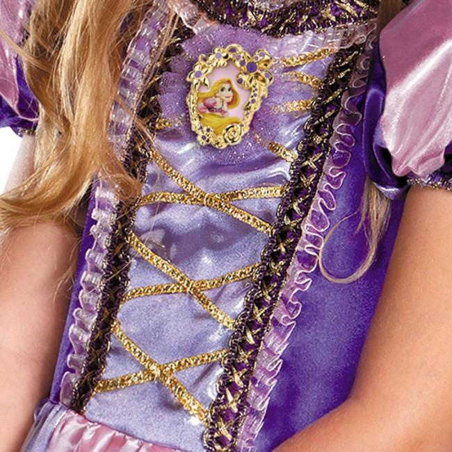 Disney's Tangled Rapunzel Sparkle Classic Girls Costume Medium 7-8 by HalloweenStore.com