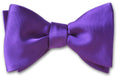 Purple Satin Formal Bow Tie Costume Accessory by HalloweenStore.com