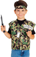 Child's Soldier Dress Up Kit Army Man by HalloweenStore.com
