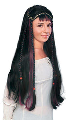 Black Renaissance Fair Maiden Guinevere Wig by HalloweenStore.com