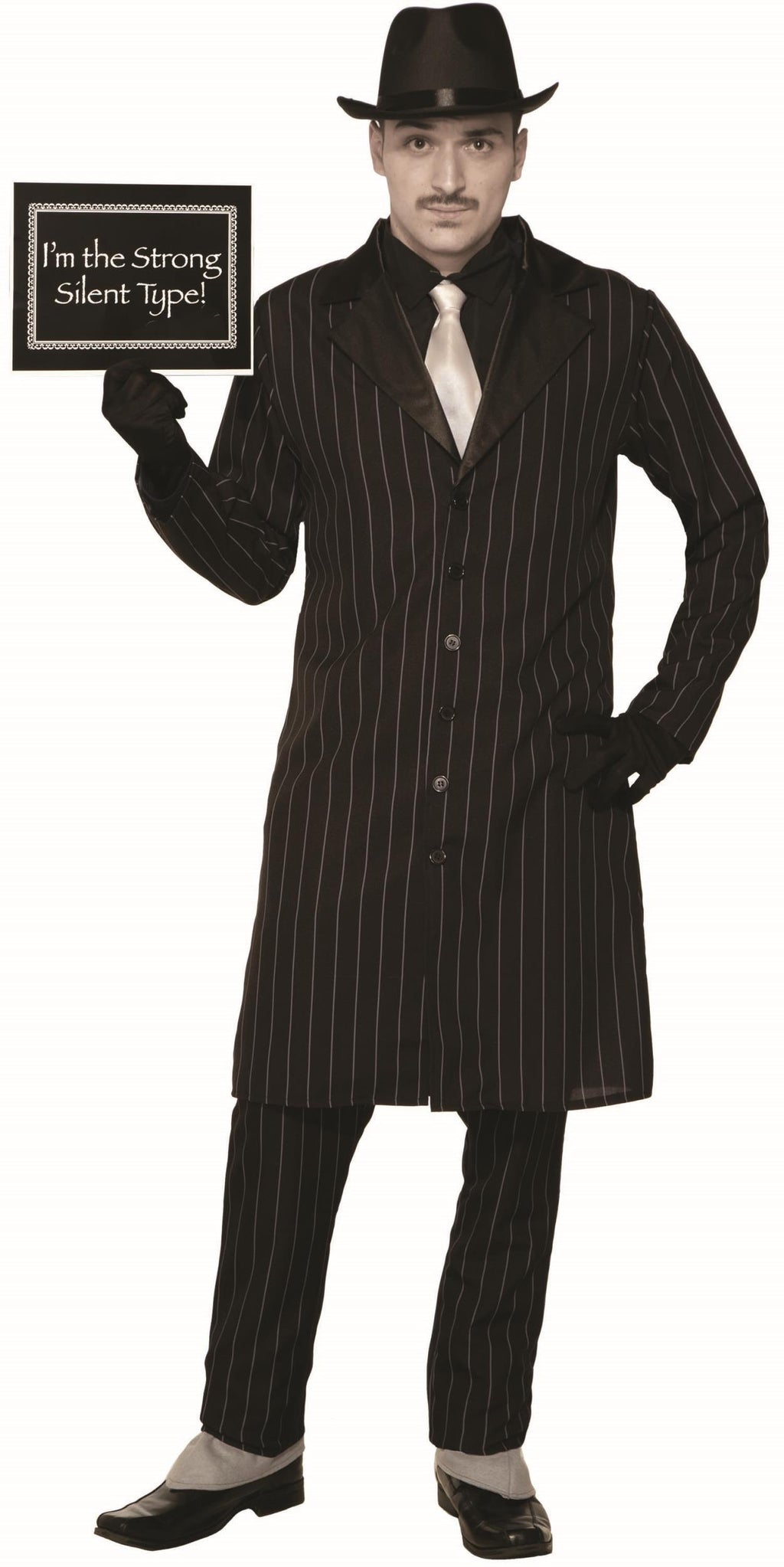 Silent Movie Old Time 1920's Gangster Adult Costume Standard by HalloweenStore.com