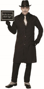 Silent Movie Old Time 1920's Gangster Adult Costume Standard by HalloweenStore.com