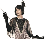 Silver Silent Movie Gray 1920's Flapper Adult Standard Size Costume by HalloweenStore.com