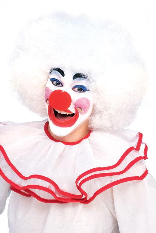 Rubie's White Clown Curly Afro Costume Wig by HalloweenStore.com