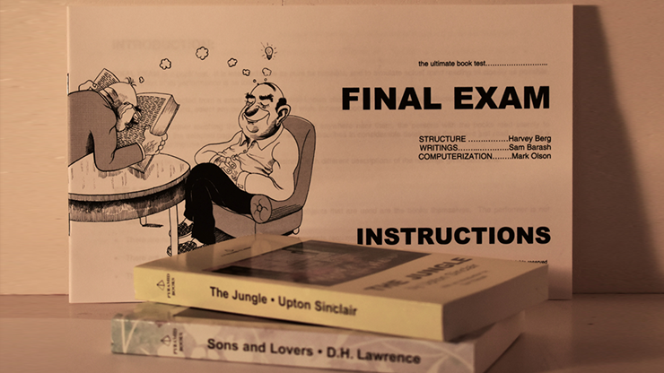 Final Exam Book Test Harvey Berg - Trick by Murphy's Magic Supplies, Inc.