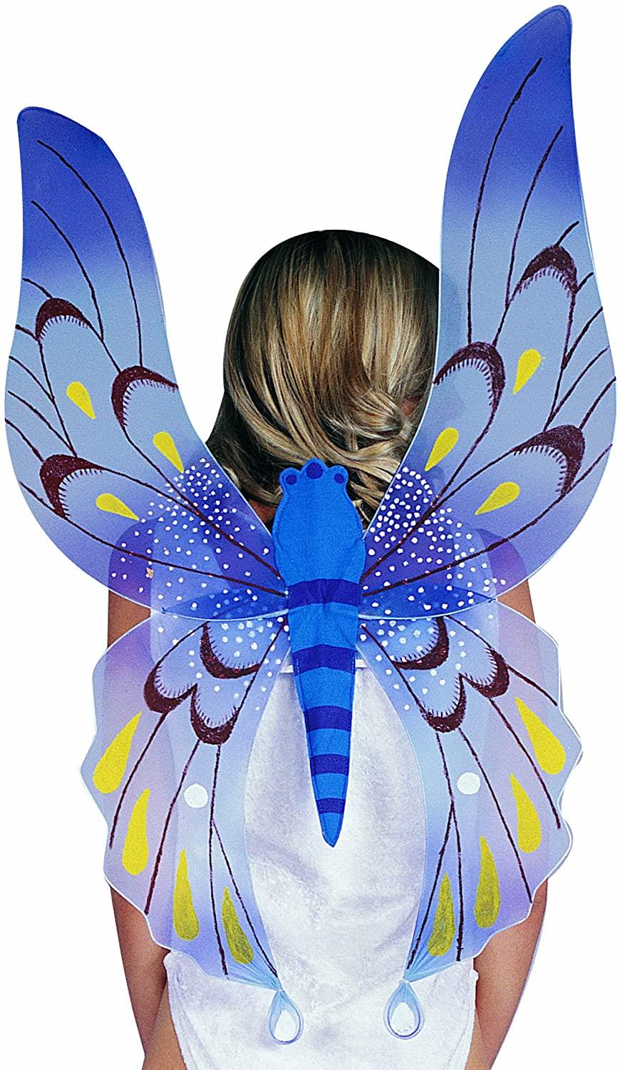 Blue Fairy Wings For Child or adult 34 X 23 inches by HalloweenStore.com