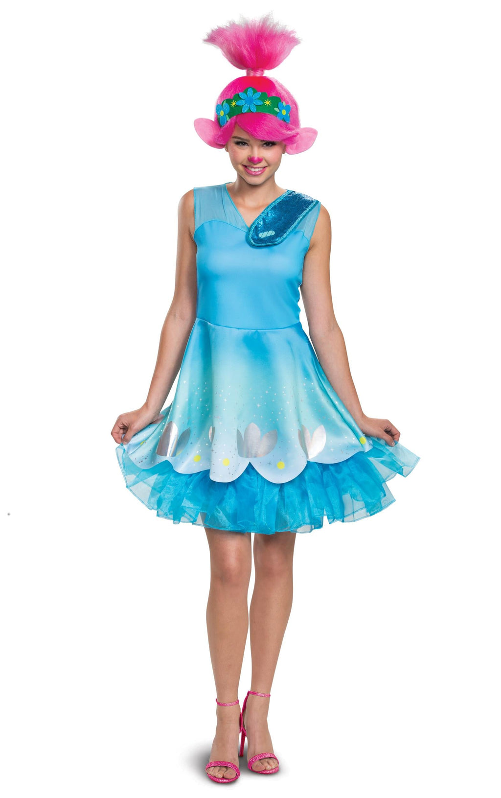 Poppy Trolls 2 World Tour Costume Adult X-Large 18-20 by HalloweenStore.com