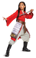 Mulan Hero Red Girls Princess Dress Disney Child Costume Small 4-6 by HalloweenStore.com