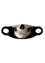 Reusable Halloween Face Cover Skeleton Skull Design Scary Face Mask by HalloweenStore.com