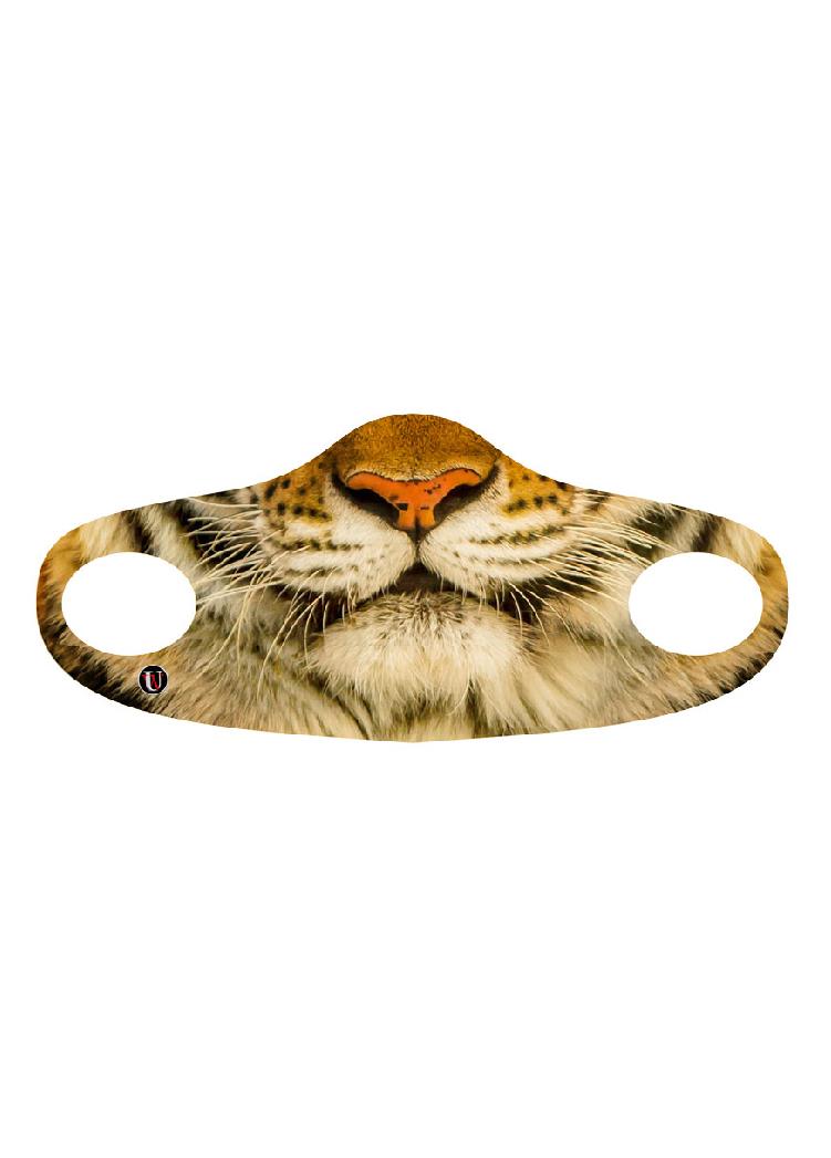 Child Reusable Halloween Face Cover Tiger Design Cute Face Mask by HalloweenStore.com