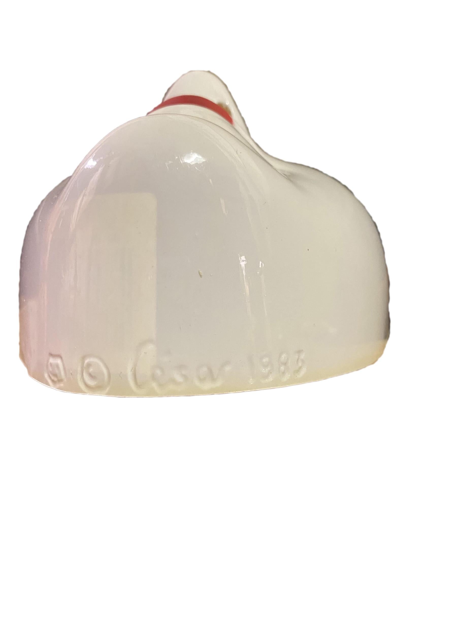Cesar Painted White Female Semi-Rigid Plastic Face Mask by HalloweenStore.com