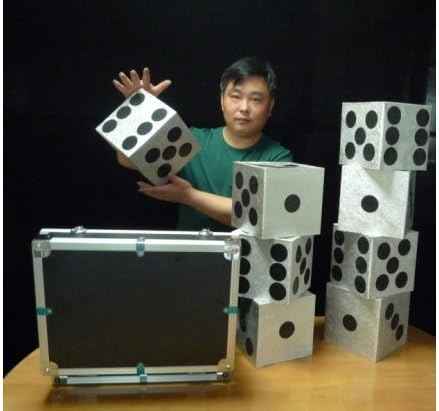 GOWE Large Dice Production Case, card magic,illusions,card tricks novelties,close up,comdy magic tricks