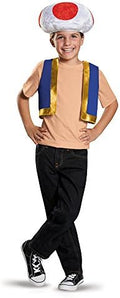 Disguise Super Mario Bros. Toad Mushroom Child Costume Kit by HalloweenStore.com