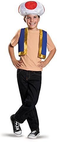 Disguise Super Mario Bros. Toad Mushroom Child Costume Kit by HalloweenStore.com