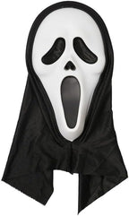 Scary Horror GhostFace Mask with Bloody Toy Knife Halloween Scream Cosplay Costume by SHOMICOBOUTIQUE