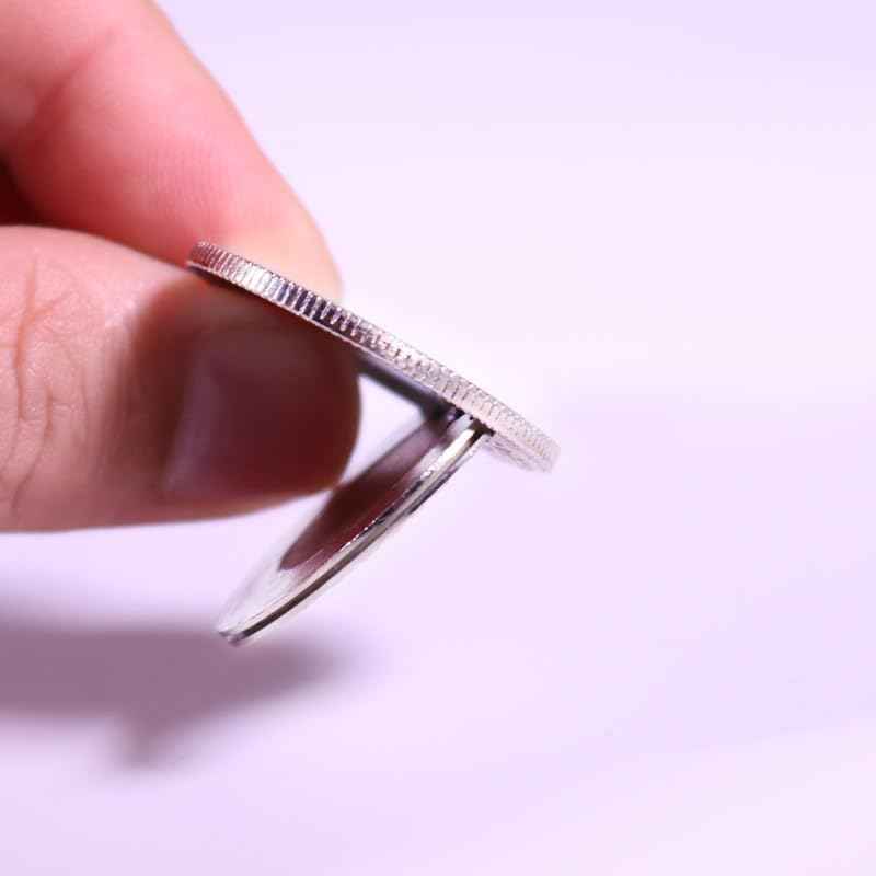 Super Flipper Coin Magic Props Copy Coin Magic Tricks Funny Trick for Professional Magicians Butterfly Coins Magic Accessories Mental Illusion Gimmick (Half Dollar Version)