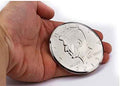 blue-ther 3 Inches Jumbo Magic Coin Half Dollar Coin Magic Tricks Street Stage Close Up Magic Accessories for Magician Gimmick