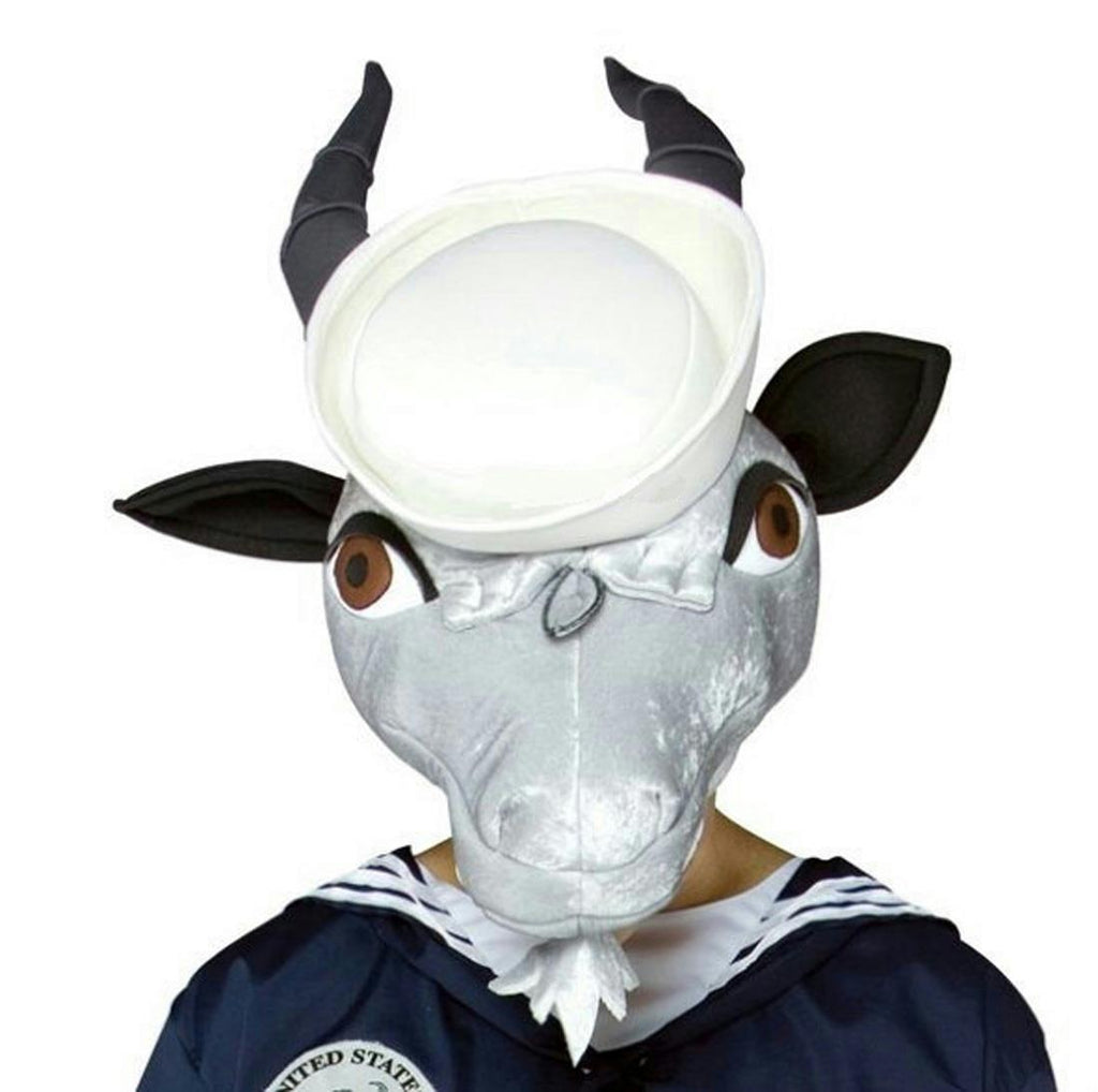 Navy Goat Hat Head Piece Military Mascot Adult by HalloweenStore.com