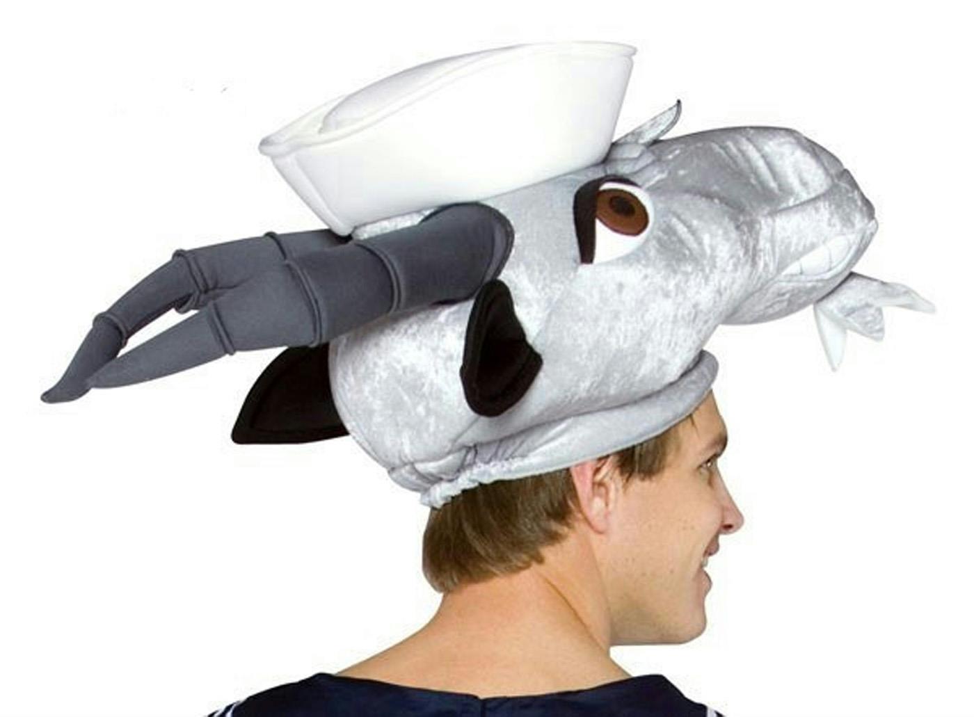 Navy Goat Hat Head Piece Military Mascot Adult by HalloweenStore.com