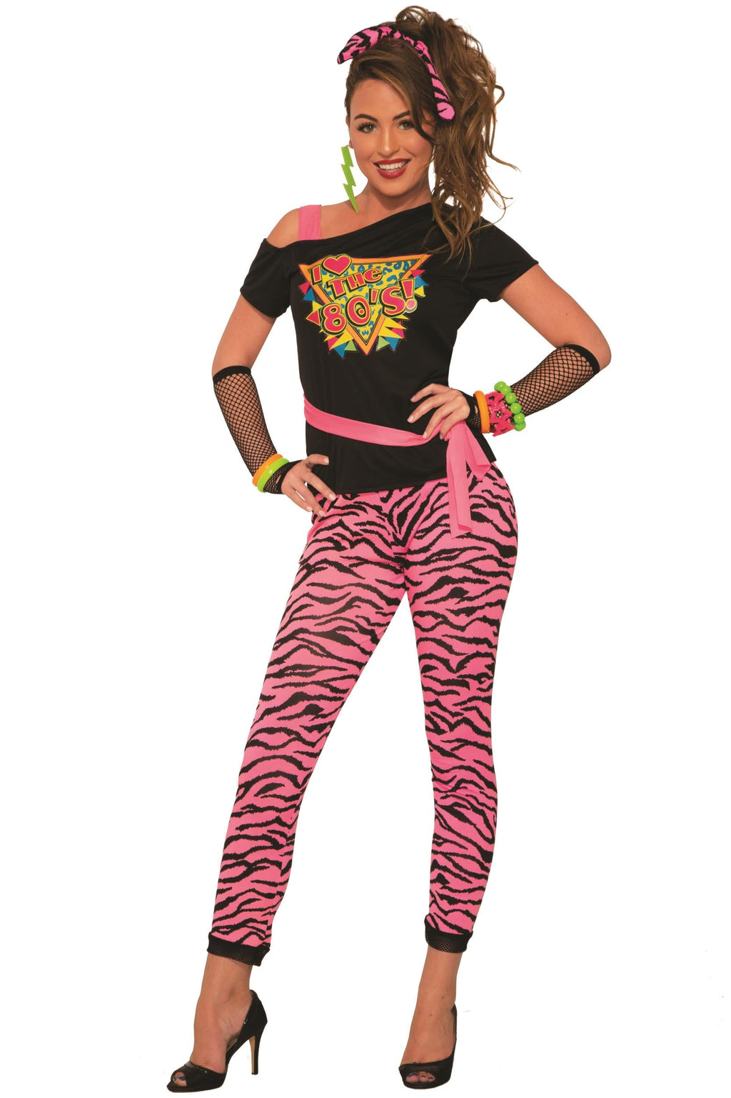 Women's I love the 80s Wild Child Madonna Adult Retro Costume by HalloweenStore.com