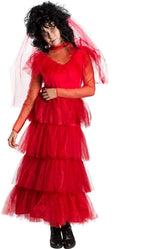 Beetlejuice: Red Lydia Wedding Dress Adult Medium by HalloweenStore.com