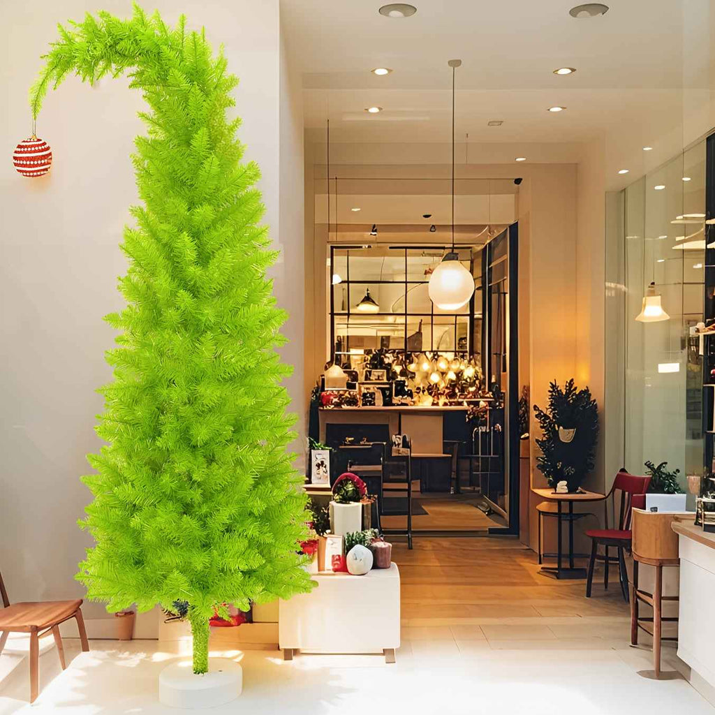 Enchanting Artificial Christmas Tree with Decorative Lights and Skirt for Festive Home Decor