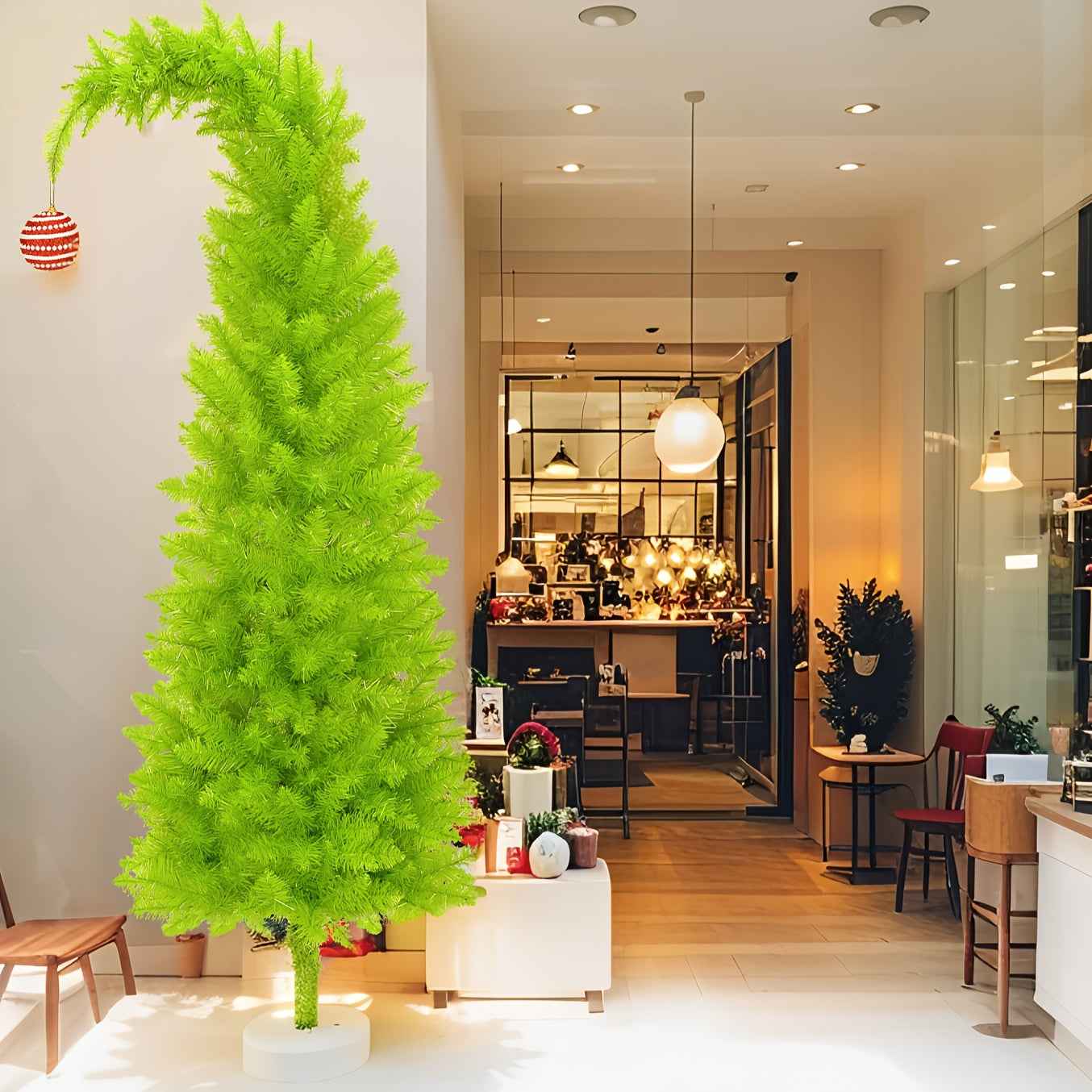 Enchanting Artificial Christmas Tree with Decorative Lights and Skirt for Festive Home Decor
