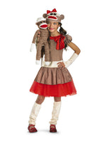 Sock Monkey Girl Child Costume Size Small 4-6 by HalloweenStore.com