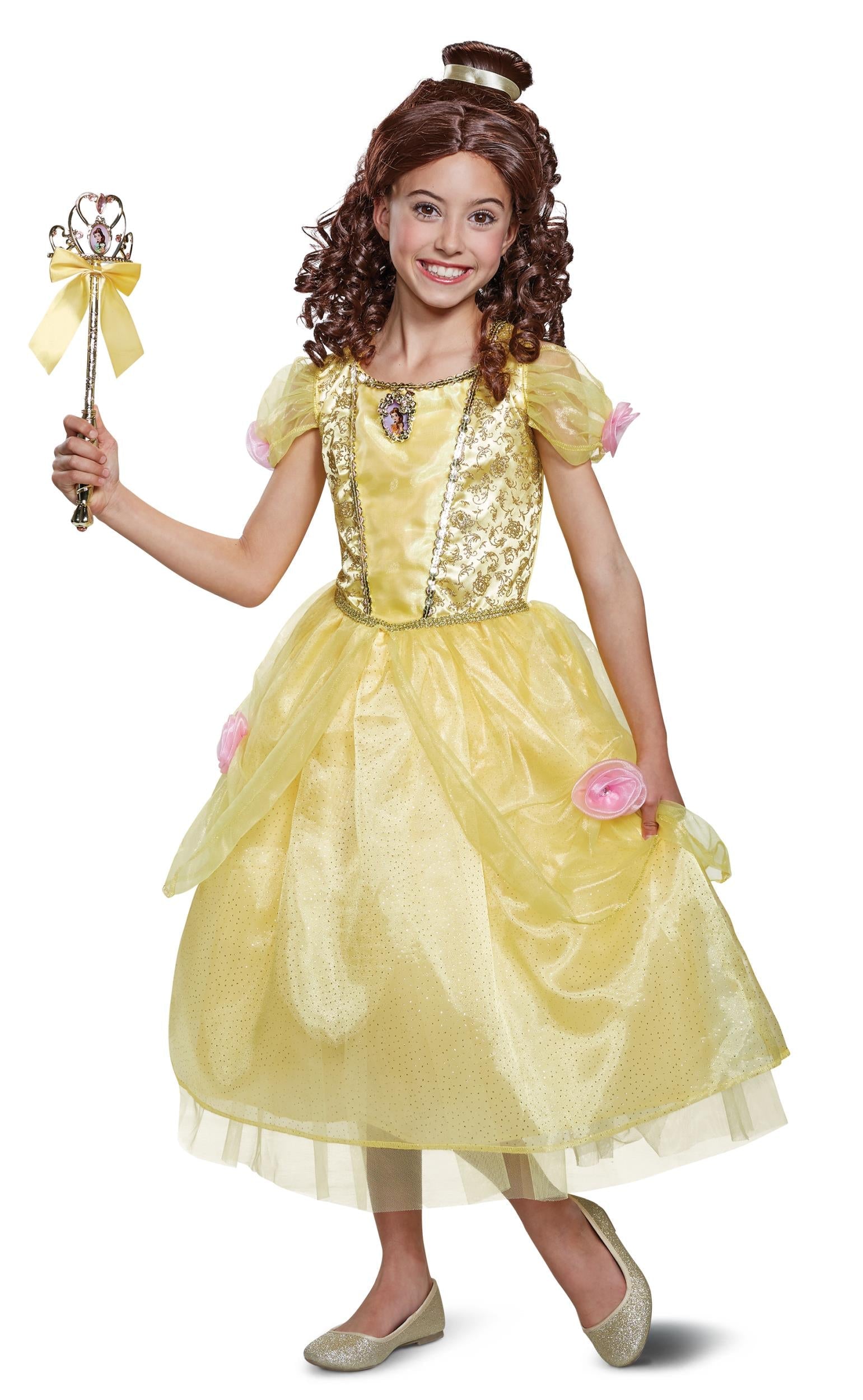 Belle Deluxe Beauty and the Beast Disney Child Costume Medium 7-8 by HalloweenStore.com