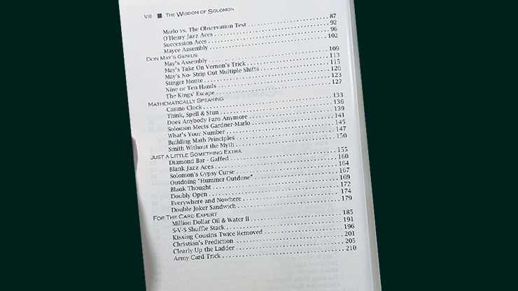The Wisdom Of Solomon by David Solomon and Jeff Siegfried - Book by Murphy's Magic Supplies, Inc.