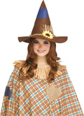Sweet Scarecrow Brown Costume Hat by HalloweenStore.com