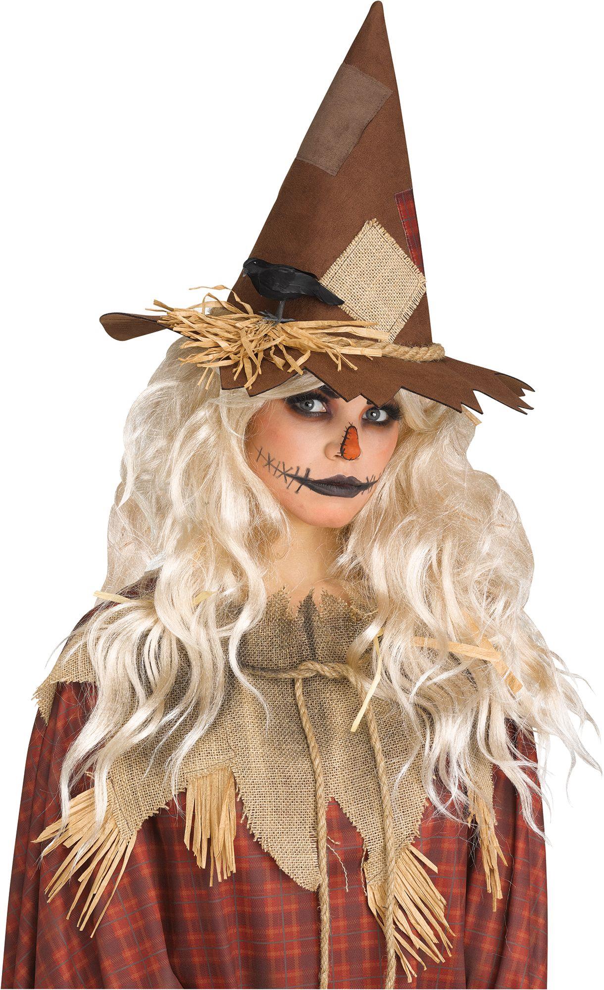 Evil Scarecrow Brown Costume Hat by HalloweenStore.com