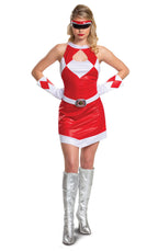 Power Rangers Red Ranger Mighty Morphin Sexy Adult Dress by HalloweenStore.com