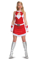 Power Rangers Red Ranger Mighty Morphin Sexy Adult Dress by HalloweenStore.com