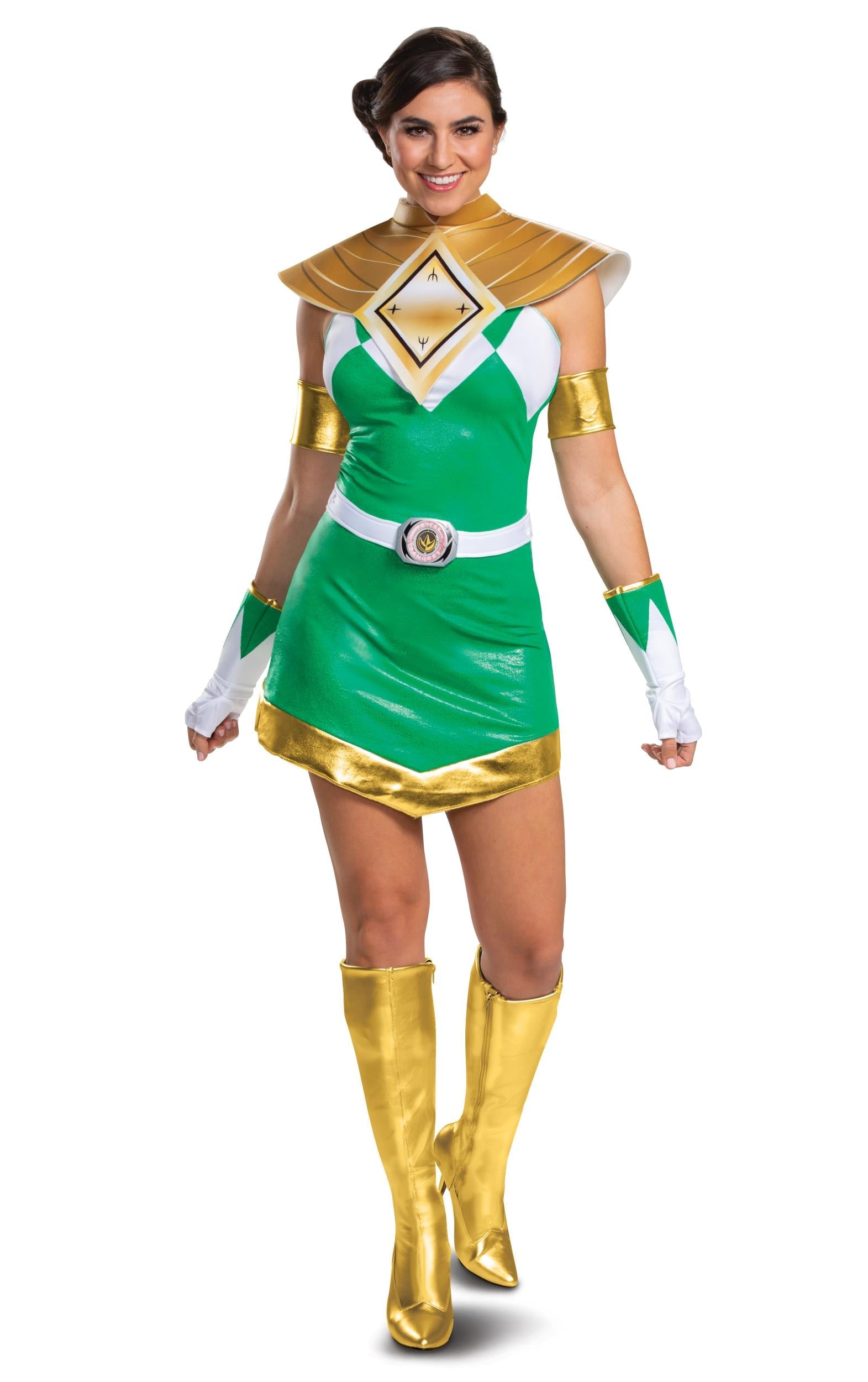 Power Rangers Green Ranger Mighty Morphin Sexy Adult Dress by HalloweenStore.com
