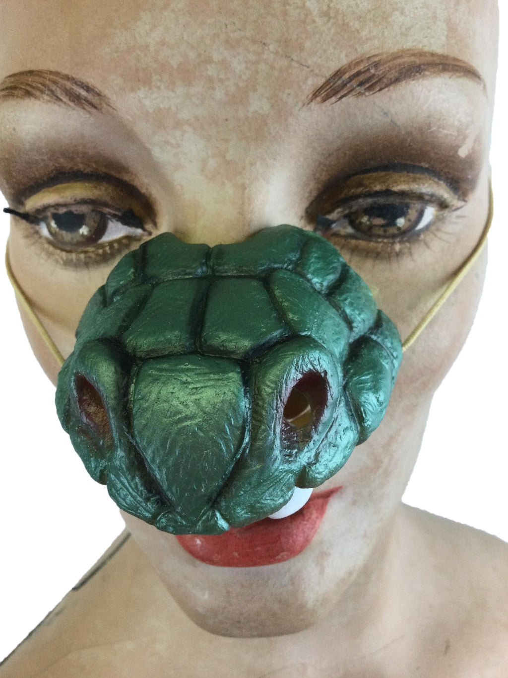 Cobra Snake Nose with Fangs Costume Accessory on an Elastic Band by HalloweenStore.com