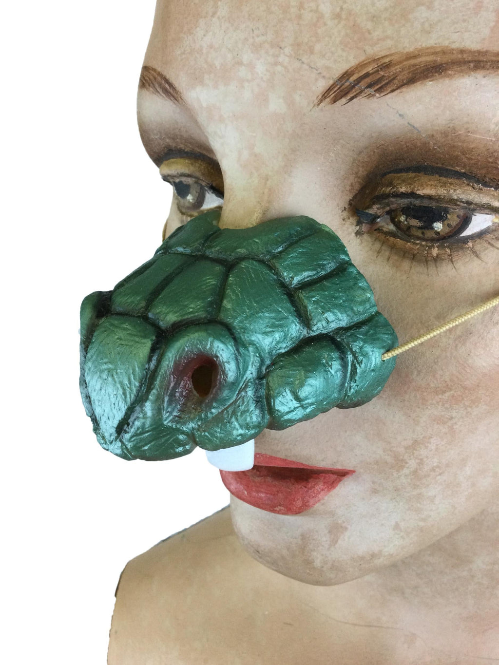 Cobra Snake Nose with Fangs Costume Accessory on an Elastic Band by HalloweenStore.com