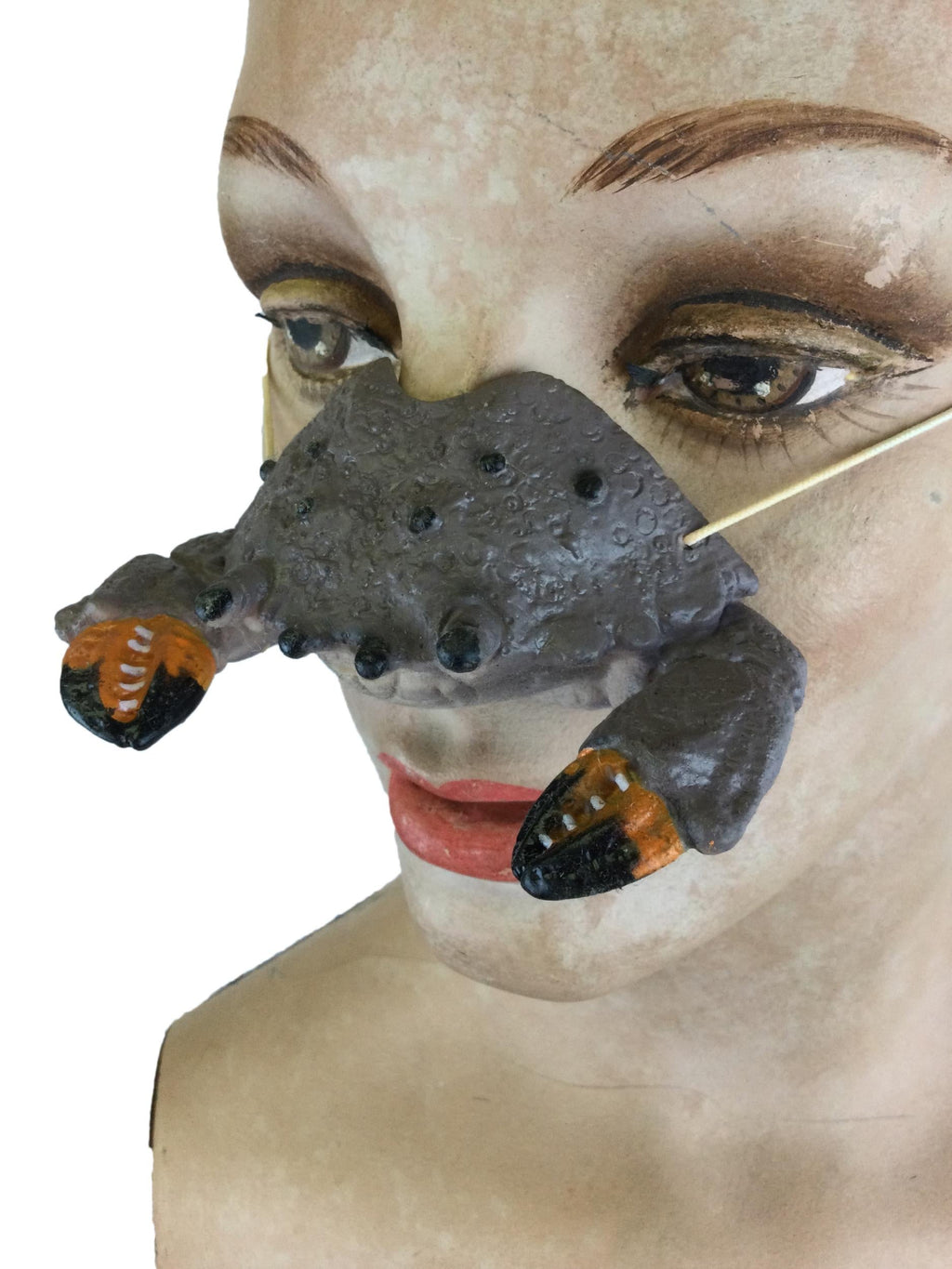 Rubber Crab Nose on Elastic Band Funny by HalloweenStore.com