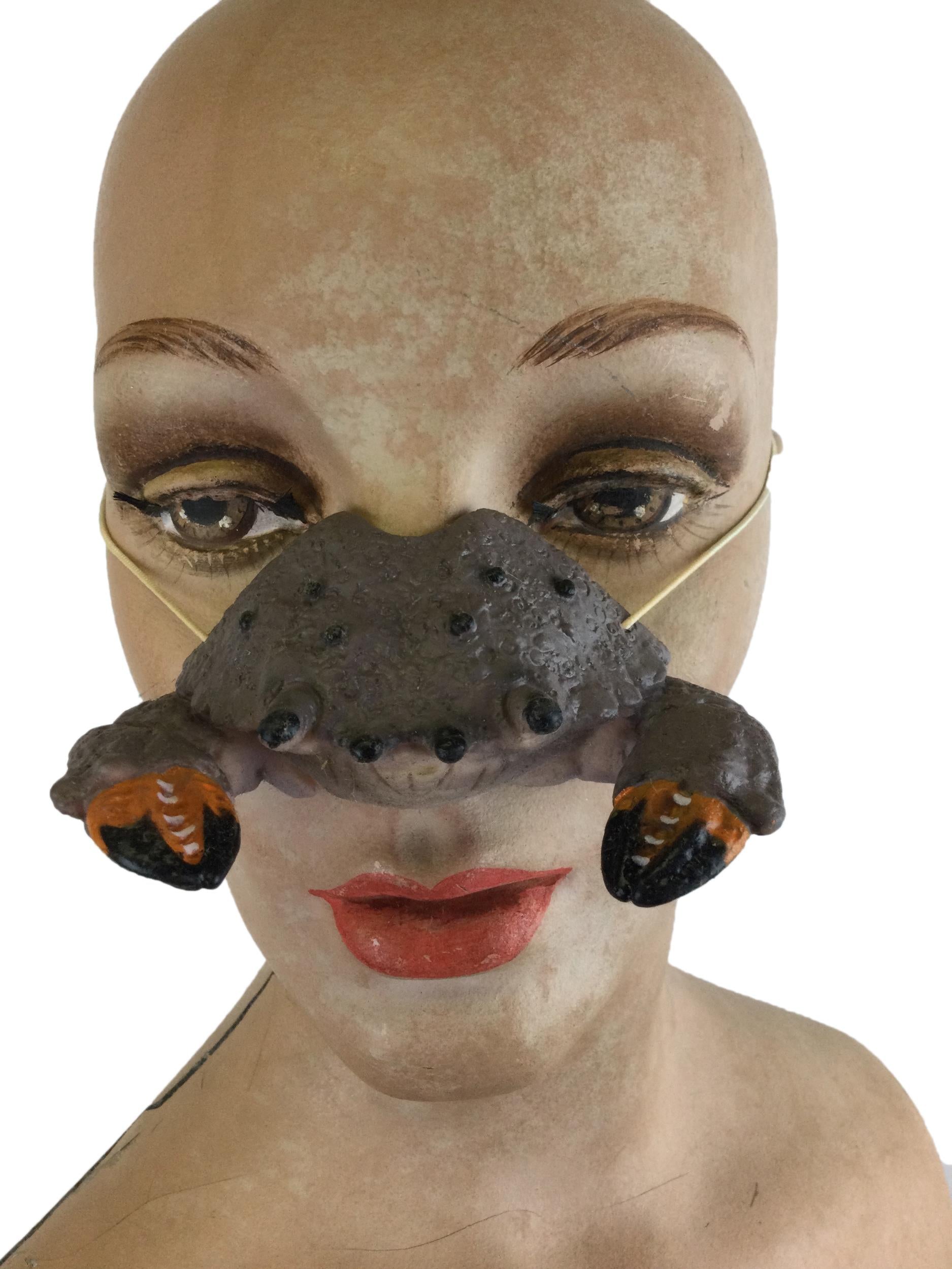 Rubber Crab Nose on Elastic Band Funny by HalloweenStore.com