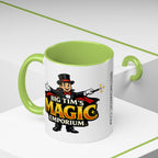 Magic Logo Coffee Mug — "Big Tim's Magic Emporium" Accent Mug (11/15oz) by Printify