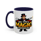 Magic Logo Coffee Mug — "Big Tim's Magic Emporium" Accent Mug (11/15oz) by Printify