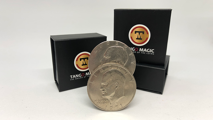 Slippery Expanded Shell Eisenhower Dollar (D0090) by Tango by Murphy's Magic Supplies, Inc.