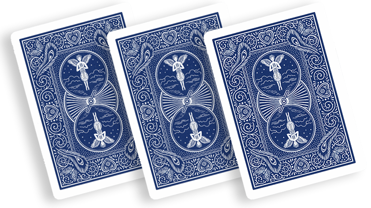 Stripper Deck Mandolin Bicycle (Blue) by Murphy's Magic Supplies, Inc.