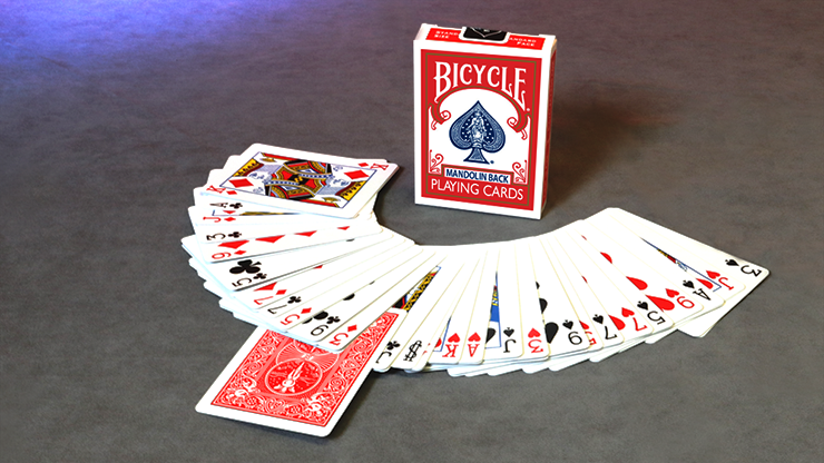 Invisible Deck Bicycle Mandolin (Red) by Murphy's Magic Supplies, Inc.