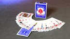 Invisible Deck Bicycle Mandolin (Blue) by Murphy's Magic Supplies, Inc.