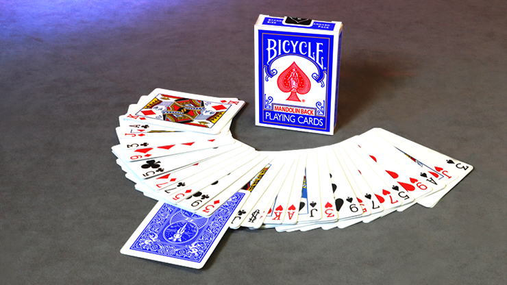 Invisible Deck Bicycle Mandolin (Blue) by Murphy's Magic Supplies, Inc.
